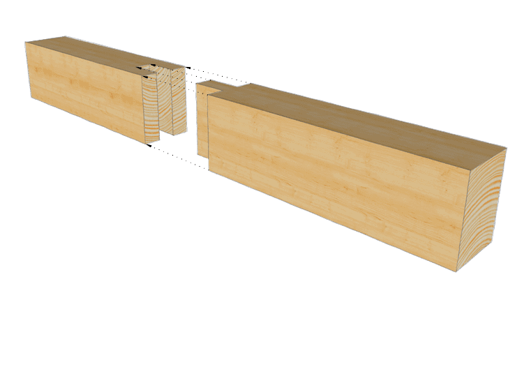 Zimmermannsmäßige Holzverbindung: Zapfenstoß